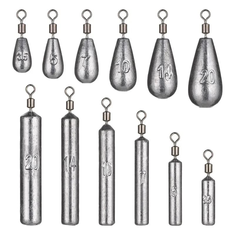 5pcs/lot 3.5g 5g 7g 10g 14g 20g Fishing Weight Sinker Water Drop Weights Carp Fi