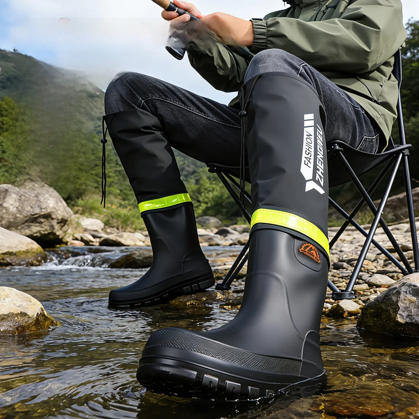 Bottes de pêche hautes techniques pour traversée de rivières et pêche en eau vive