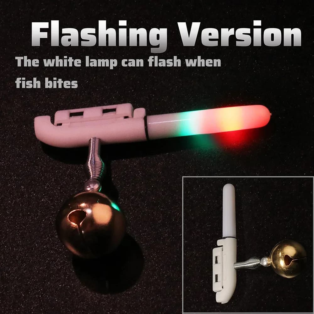 Kit complet alarme lumineuse Fish Bite avec chargeur USB batterie CR425 pour pêche nocturne