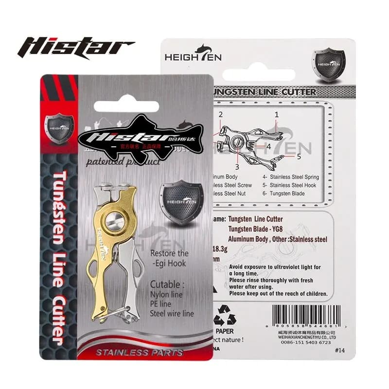 Multitool pêche HISTAR tungstène - coupe-fil ressort fort accessoire portable miniature extérieur