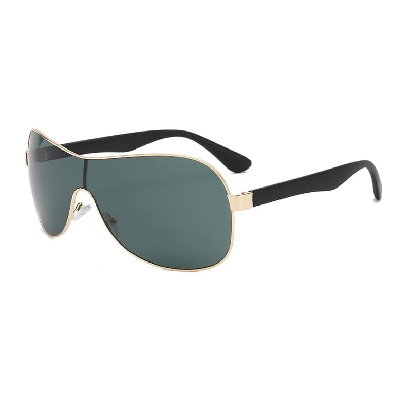 Lunettes de soleil unisexe légères monture métal pour pêcheurs voyageurs