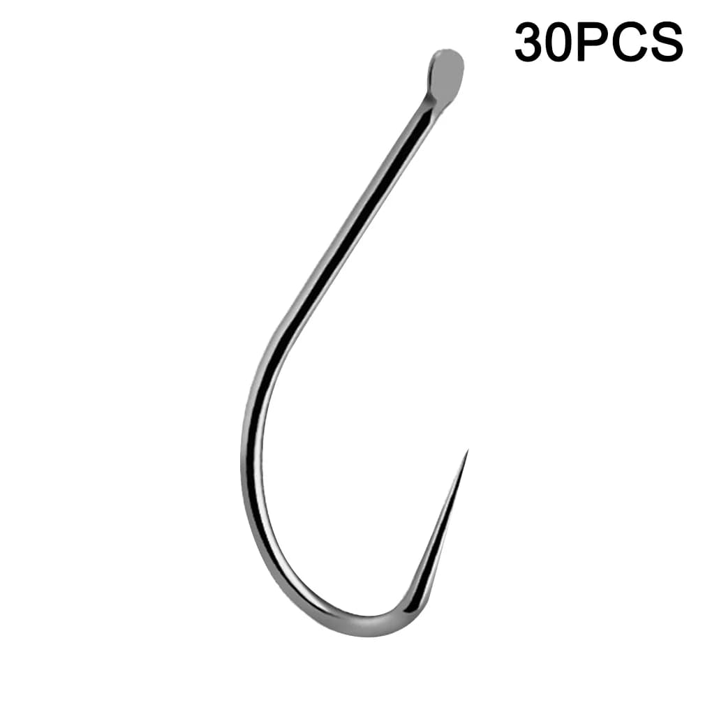 Hameçons titane 30 pièces sans ardillon durcis pour tenue appâts naturels pêche sportive précise