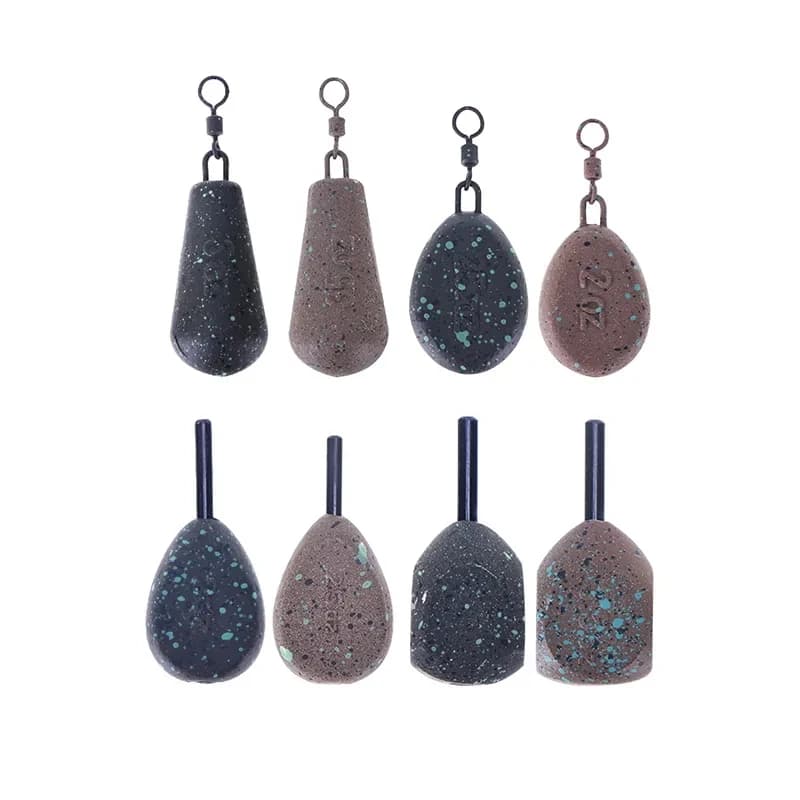 Plombs WEIHE 2-3 oz écologiques - Poids de pêche pour carpe - Accessoires pesca sans impact environnemental