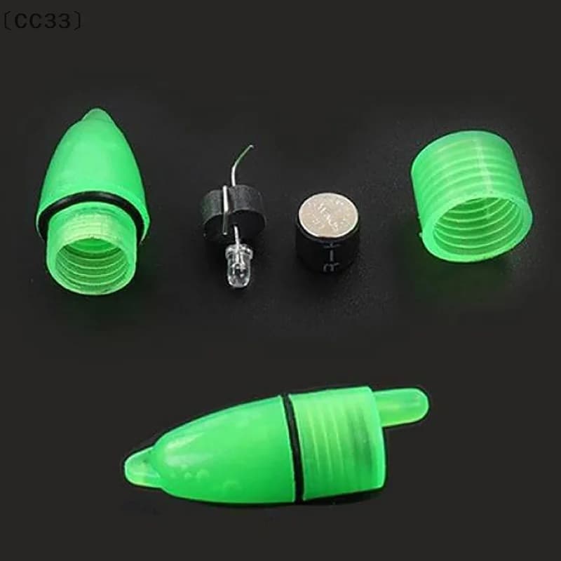 10 cloches lumineuses LED pour pêche nocturne - Alarme mordeur avec clips pour canne à pêche