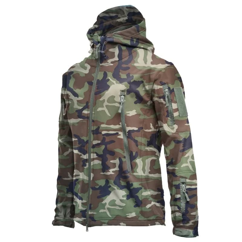 Veste tactique homme 2024 soft shell techwear coupe-vent imperméable chaude