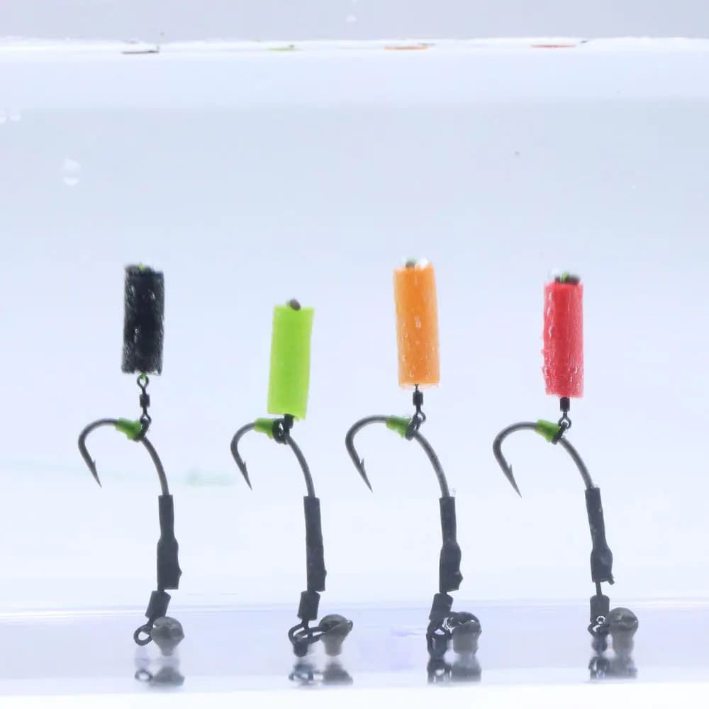 5 bâtonnets de mousse Zig Rig pour carpe - pop-up 6/8mm pour pêche au feeder et méthode