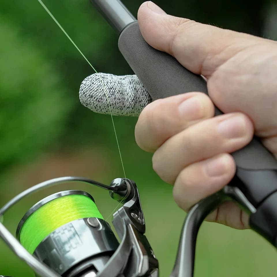 Gants de pêche résistants anti-coupure, protection doigt unique pour lancer et contrôle de ligne