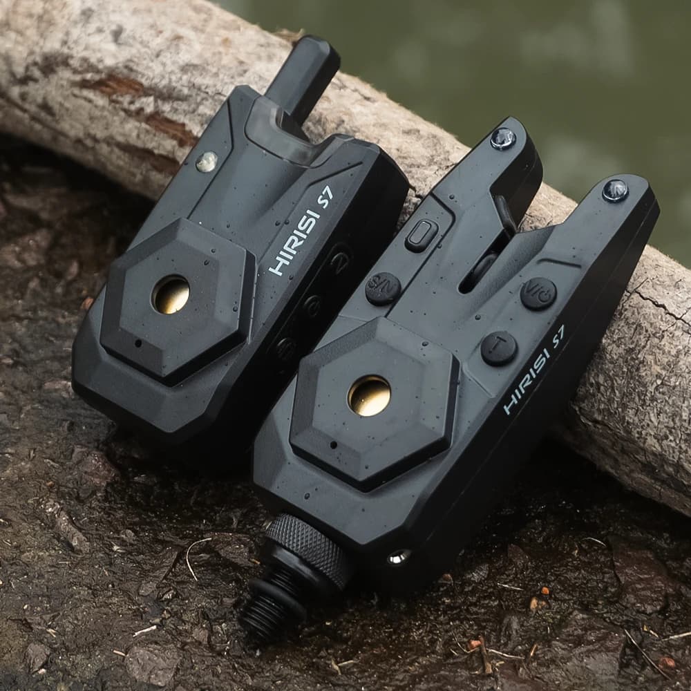 Set alarme sans fil Hirisi S7 étanche 1+2 pour pêche carpe avec indicateurs de touche