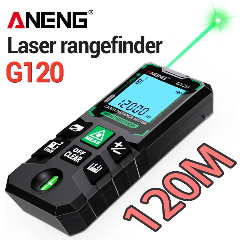 Télémètre laser ANENG 40M à 120M - Mesure électronique précise pour pêche sportive et technique