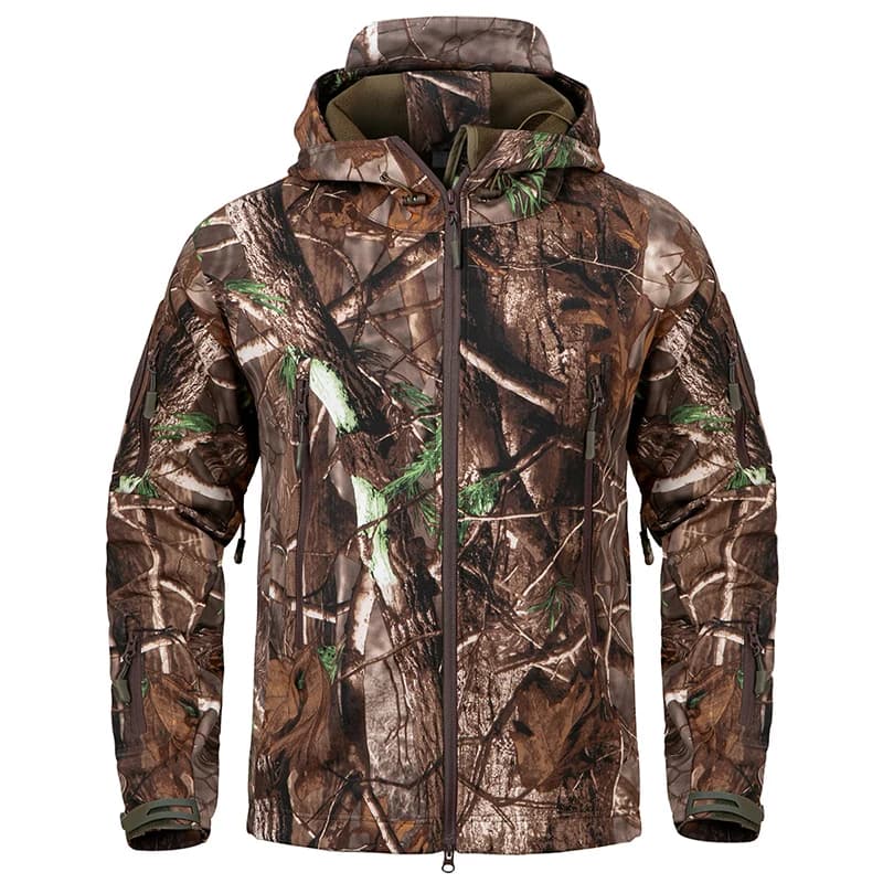 Veste tactique camouflage homme - Chasse, pêche, randonnée - Imperméable et chaude avec capuche