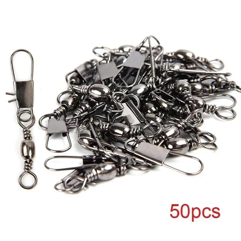 Clips de verrouillage rapide 10-50PCS pour accessoires pêche rotation à billes raccords hameçons carpe