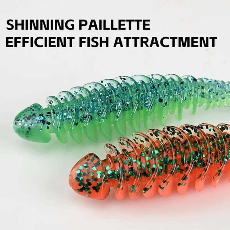 Leurres souples silicone 65mm et 80mm pour la pêche de la carpe - Appâts artificiels MEREDITH
