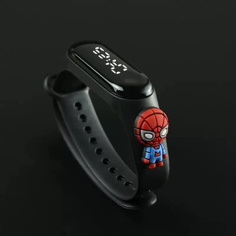 Montre enfants Disney Mickey électronique étanche bracelet LED tactile - Montre fille sport fashion