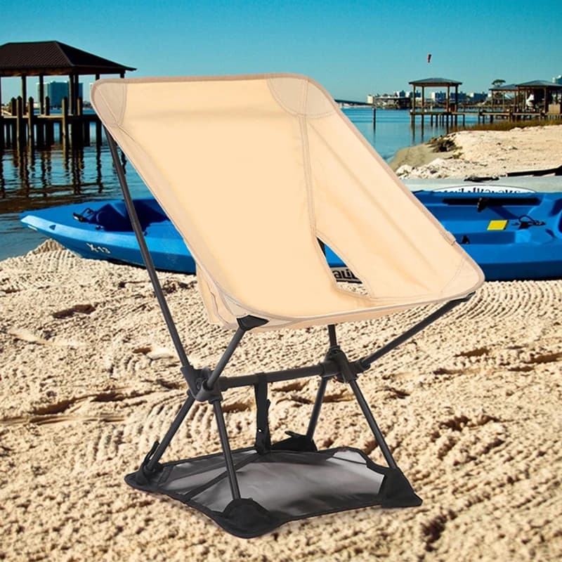 Tapis anti-affaissement pour chaise pliante camping - Empêche l'enfoncement sur sable et sol meuble