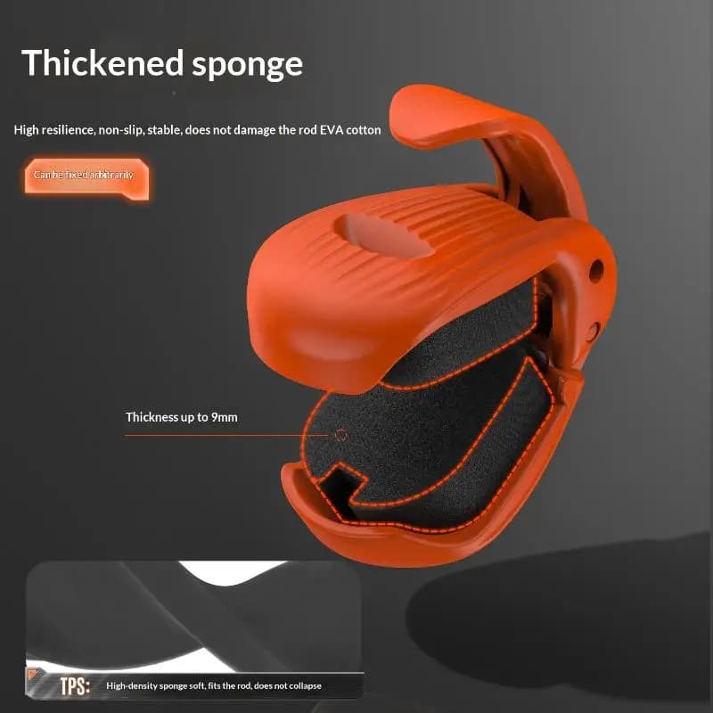 Fixations compactes pour cannes à pêche 2/4 pièces - Support durable et portable pour aventures de pêche