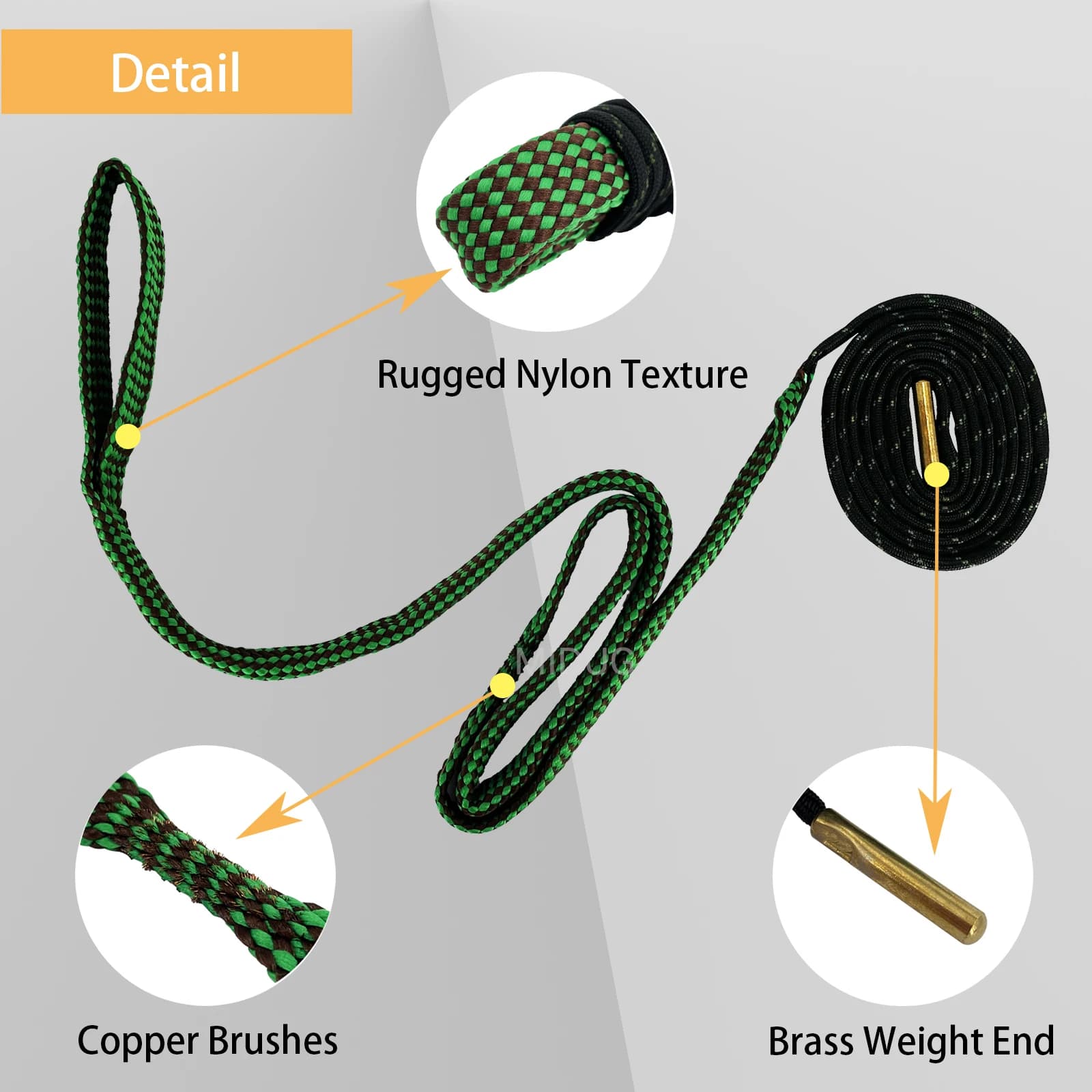 Kit de nettoyage fusil MIDUG 12 GA - Brosses calibres multiples pour armes de pêche et chasse
