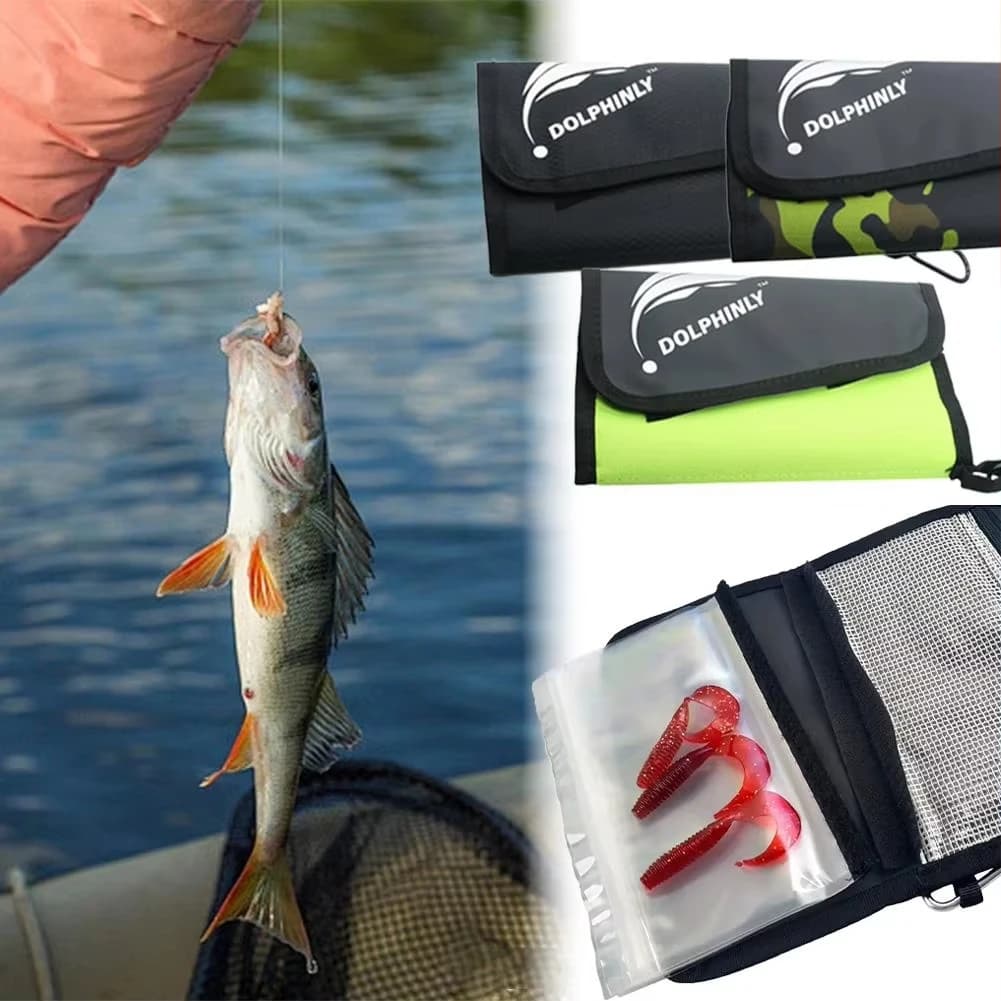 Sac de pêche grande capacité multi-compartiments pour leurres souples et durs, tissu haute densité imperméable