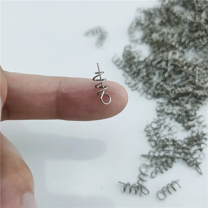 Lot 50 épingles de fixation pour leurres souples - Aiguilles à ver avec ressort et verrouillage