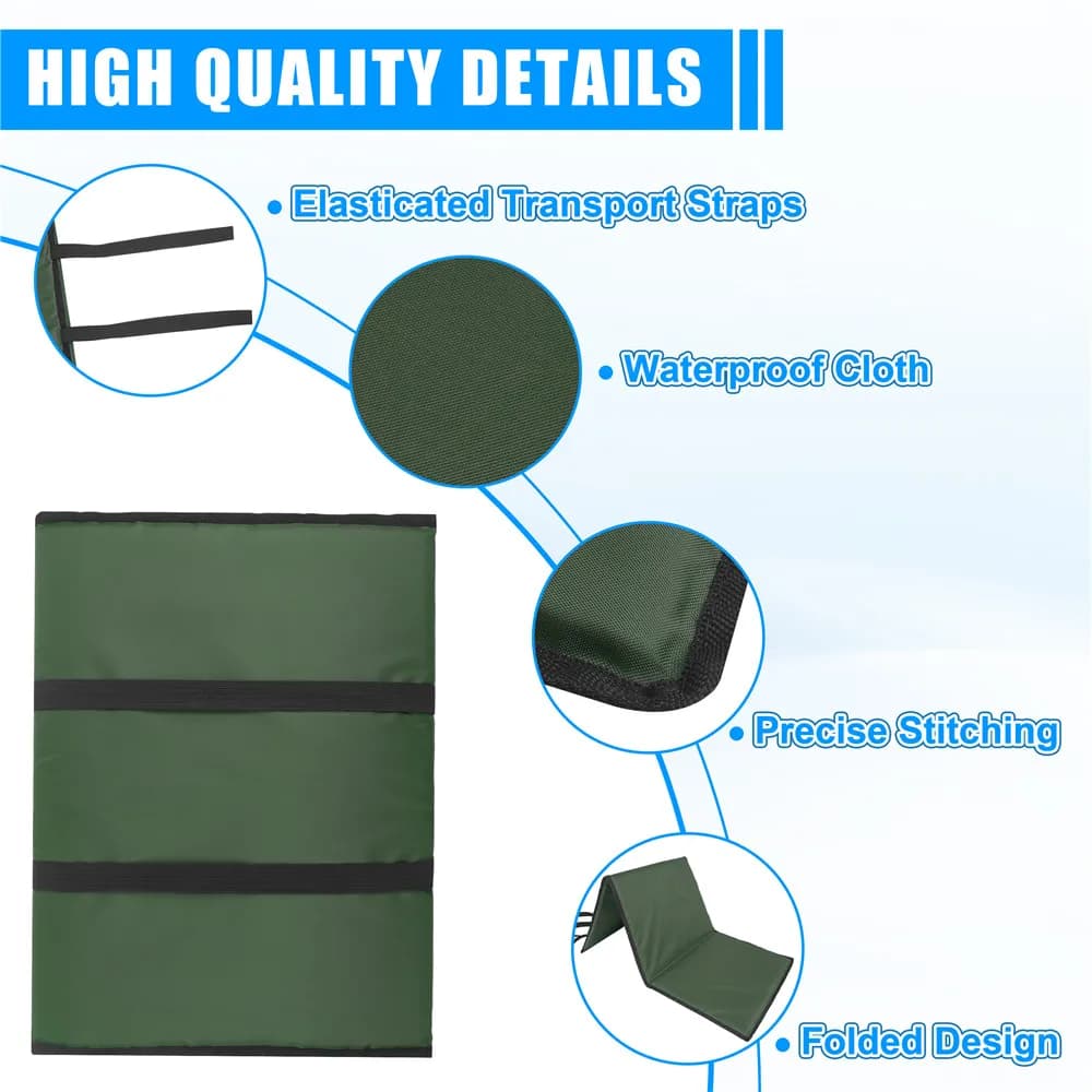 Tapis de décrochage carpe portable pliable rembourré - Protection poisson équipement pêche carpe