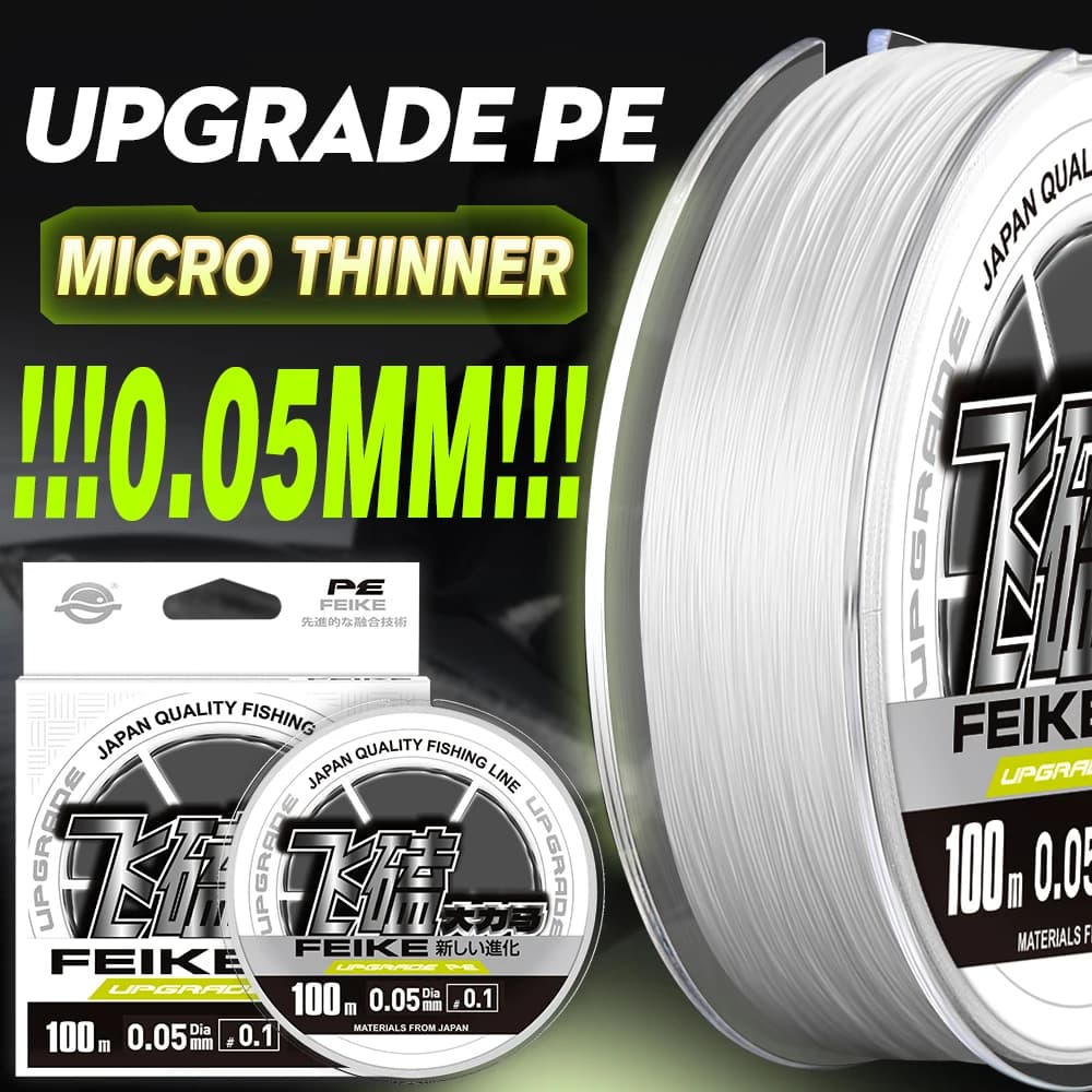 Ligne de pêche ZUKIBO Super Soft Laser Nano Braid multifilament PE lisse et durable pour pêche précise