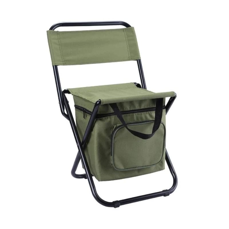 Chaise trois-en-un camouflage poney pliante portable pour pêche camping et glacière