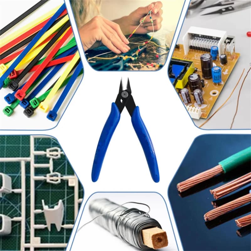 Pinces coupantes diagonales électroniques 170mm pour imprimante 3D DIY - Lot de 1/5/10 pièces