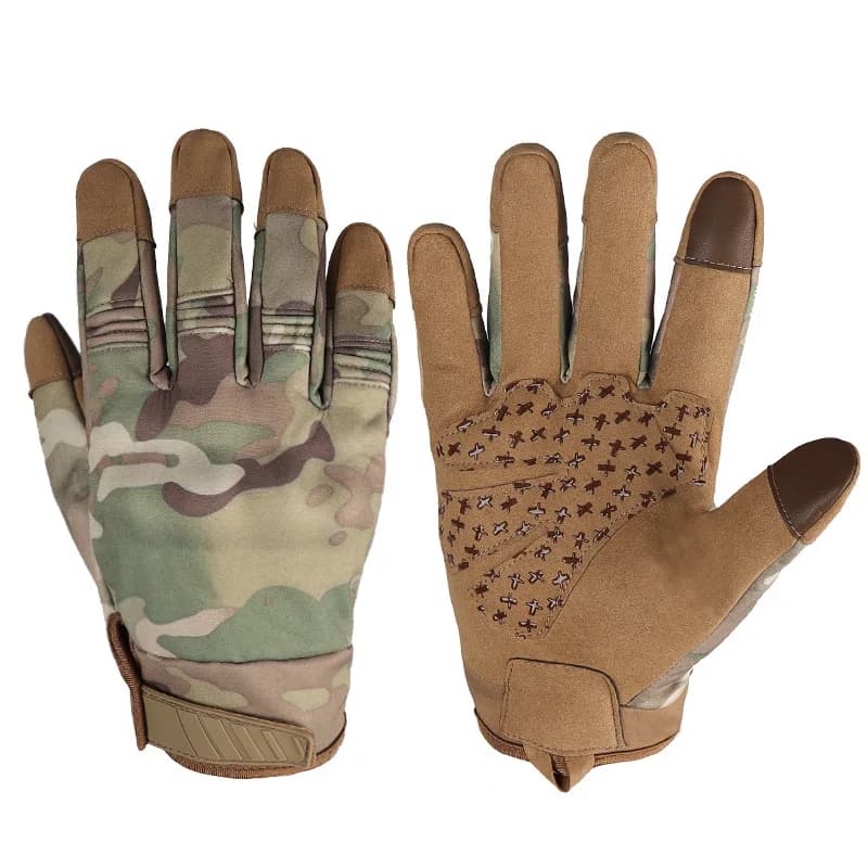 Gants tactiques camouflage chasse sport outdoor pêche discrétion maximale