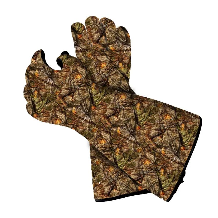 Gants chasse hiver étanches poignets longs camouflage pêche homme qualité pro