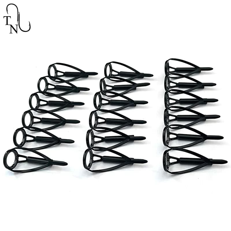 Kit réparation anneaux pêche 5 pièces BCRLST guides saltwater remplacement accessoires TN100