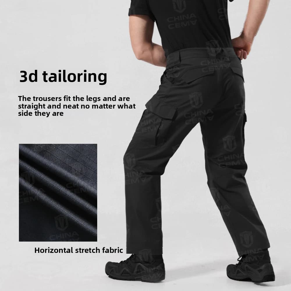 Pantalon stretch pêche chasse homme outdoor résistant travail randonnée vêtements tactiques
