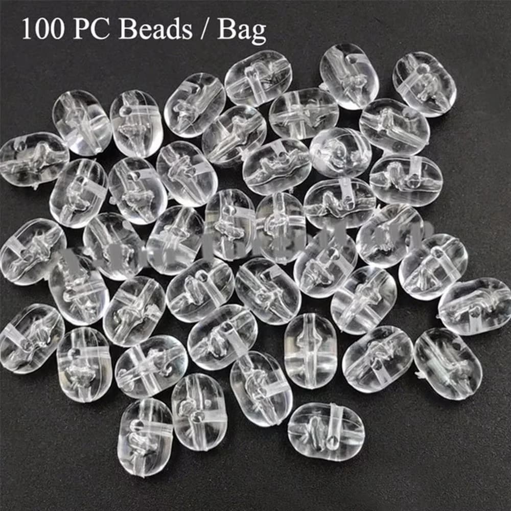 Perles de pêche flottantes et perçables 47mm 50mm, billes doubles et perles lumineuses espace