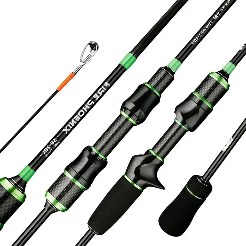 Canne à pêche ultra-légère carbone UL - Pour lancers 2-8g avec ligne 2-6LB, parfaite pour pêche aux leurres