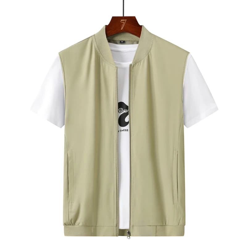 Gilet respirant homme été - Séchage rapide pêche et randonnée - Maille légère - Veste sans manches sport