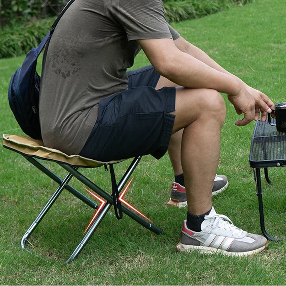 Chaise pliante surdimensionnée portable pour pêche camping rando et croquis