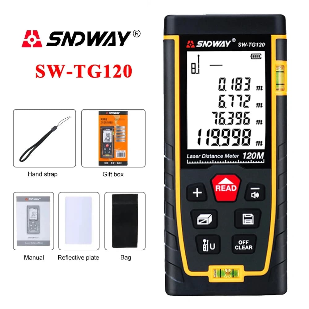 Télémètre laser SNDWAY avec auto-étalonnage - Mesure distance surface volume pour pêche