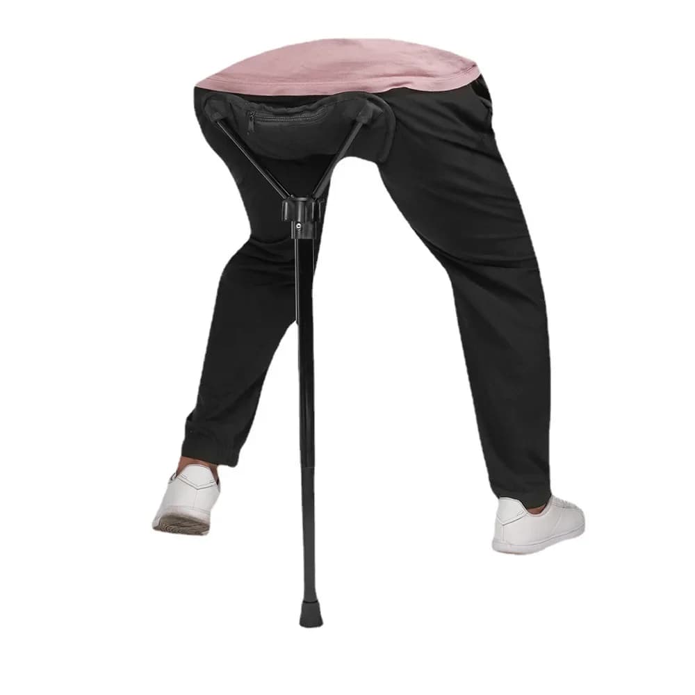 Tabouret pliant télescopique réglable pêche camping léger chaise haute monopode portable nouveau
