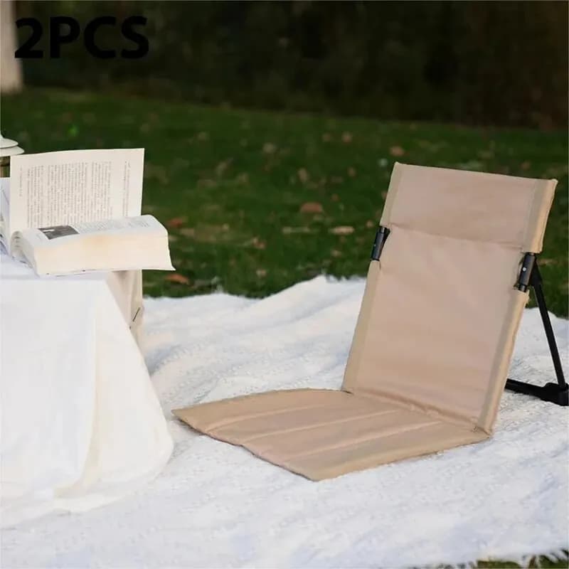 Chaise pliante de jardin avec dossier réglable - Siège confortable pour pêche, pique-nique et plage