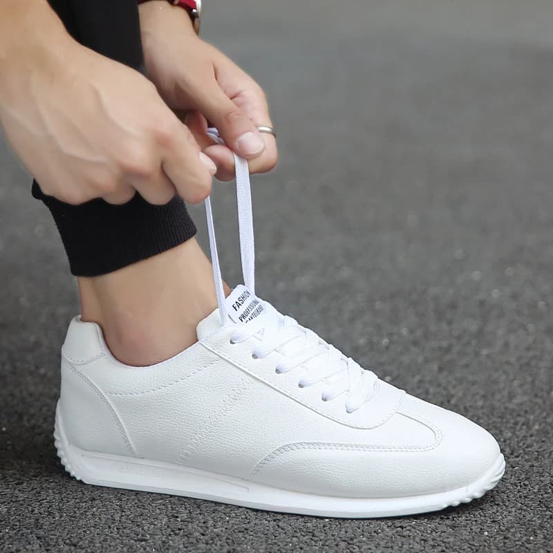 Chaussures de pêche homme en cuir italien respirantes antidérapantes pour pêche élégante loisir