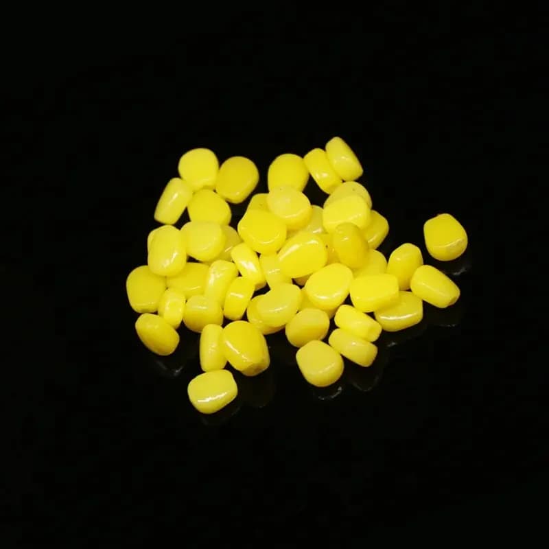 100pcs Silicone Corn Smell Soft Bait - Leurres souples maïs flottants parfumés pour carpe