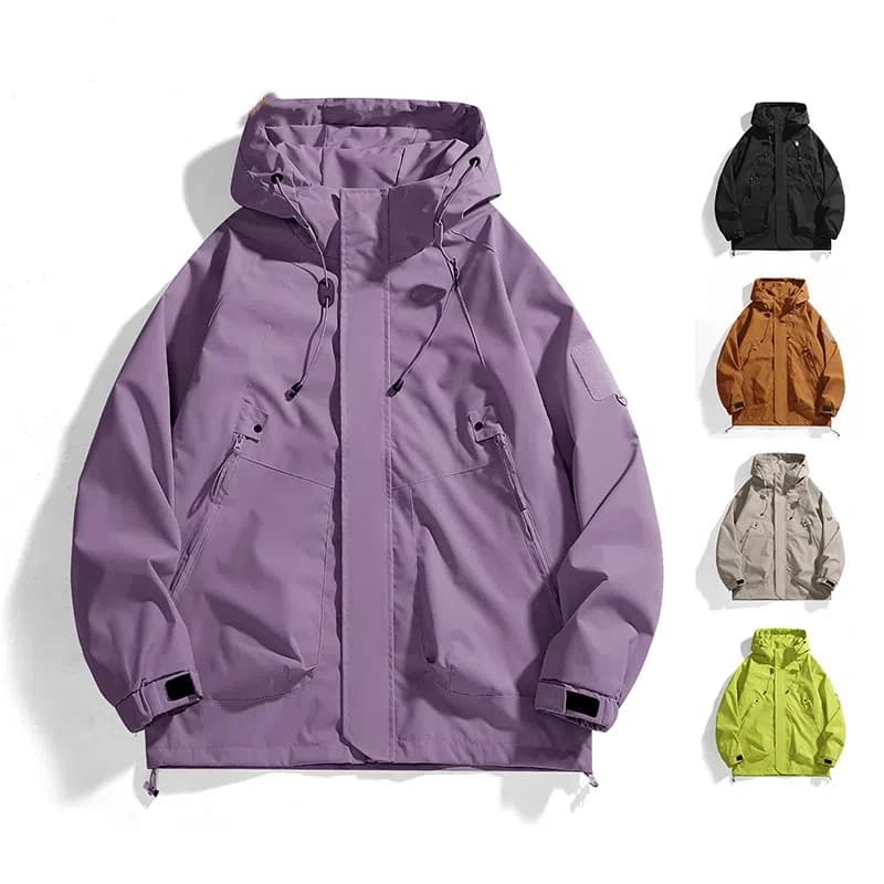 Veste de pêche imperméable unisexe - Coupe-vent respirant pêche camping automne homme femme