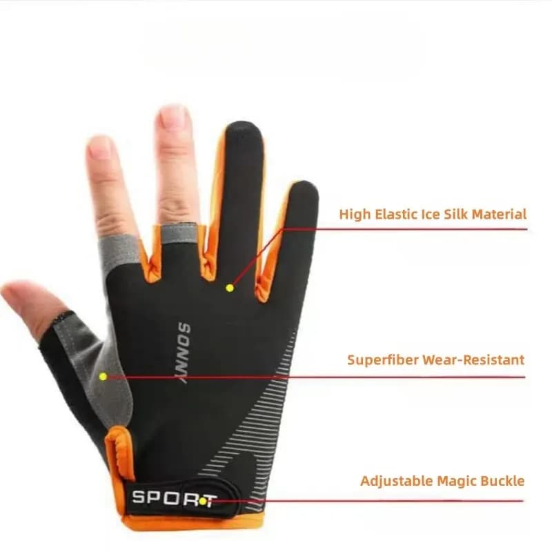 Gants professionnels anti-dérapants pour capture et remise à l'eau des poissons - Hommes femmes