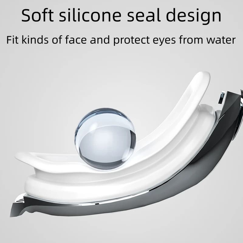 Lunettes de natation professionnelles anti-buée étanches UV large champ de vision pour femmes et hommes