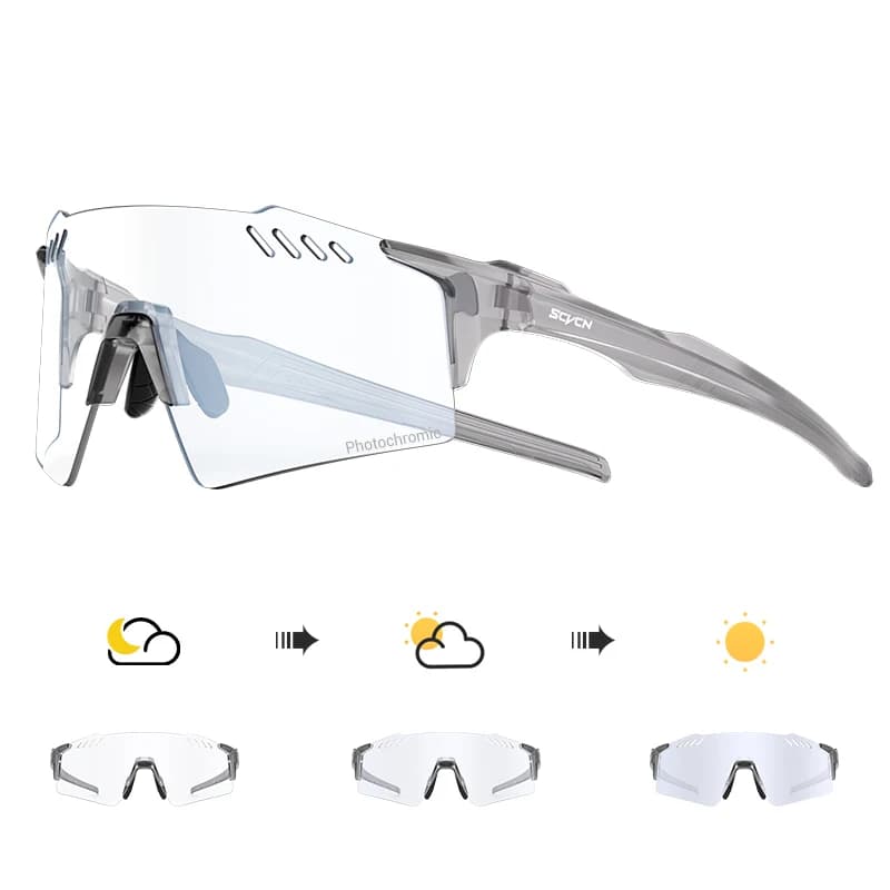 Lunettes de pêche photochromiques SCVCN - Protection UV400 pour homme et femme - Sport outdoor