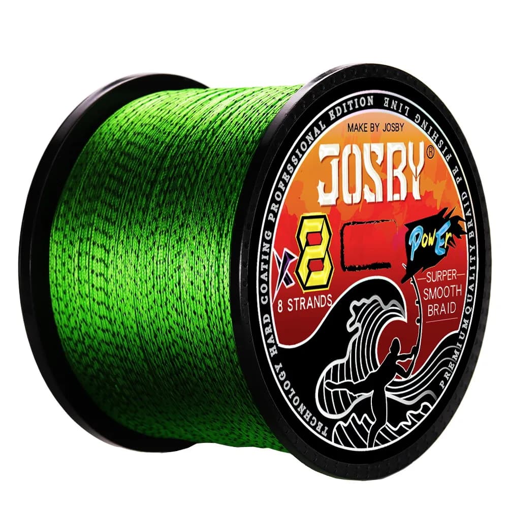 Ligne de pêche JOSBY Japan 8 brins multifilament tachetée 8X PE pour mer et eau douce 100M-500M