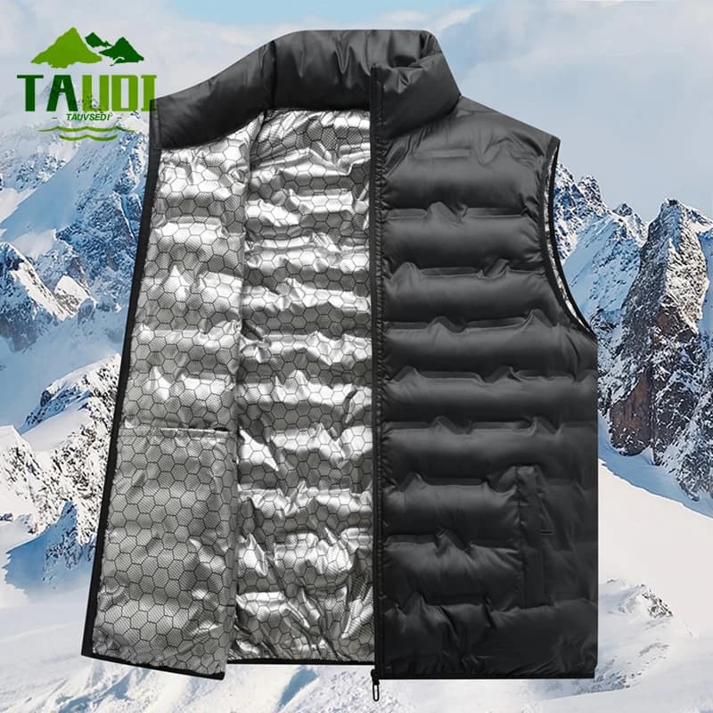 Veste sans manches homme 8XL automne hiver - Veste chaude pêche casual mode grande taille 7XL 6XL