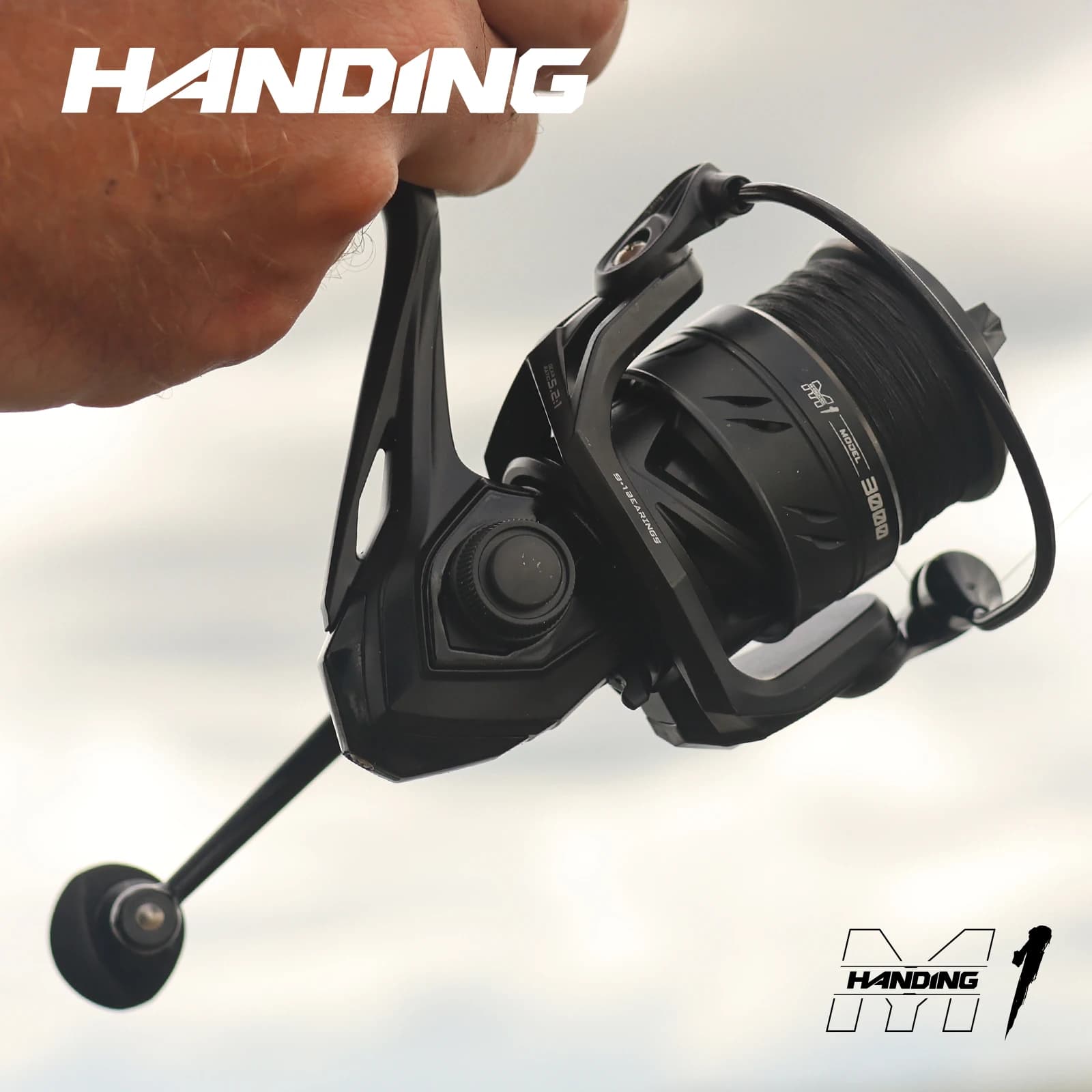 Moulinet Spinning HANDING M1 500-5000 12kg Drag 5.2:1 9+1BB Perche Brochet Sandre Pêche