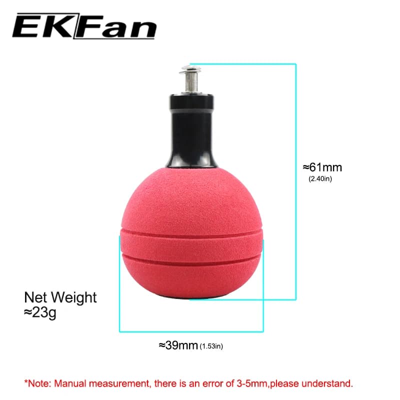 Poignée EVA EKFan 39mm pour moulinets Daiwa/Shimano - Axe 5mm avec roulements 5x9x3mm accessoire DIY