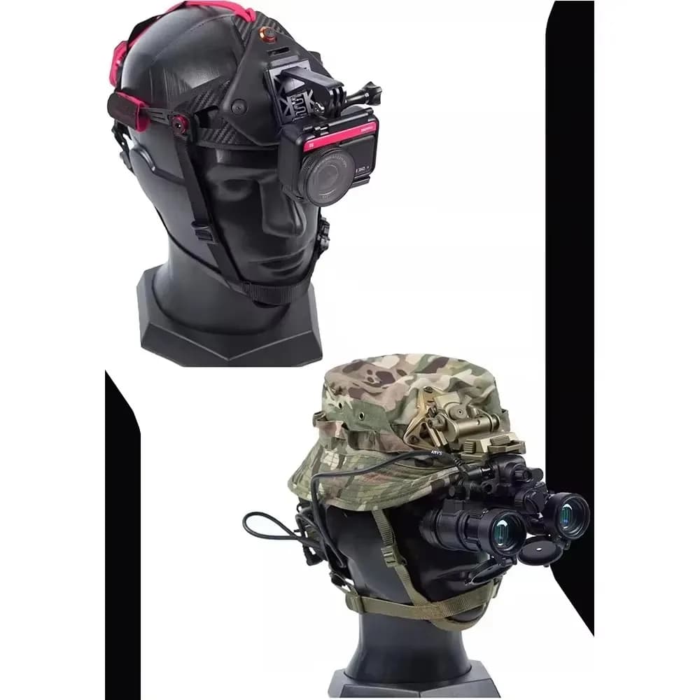 Support caméra pour casque DMgear - Enregistrement parties pêche aventure outdoor
