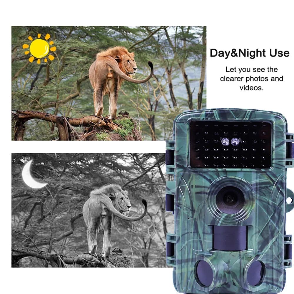 Caméra de chasse PR1600 60MP WIFI 4K vision nocturne infrarouge étanche pour piège photo animalier