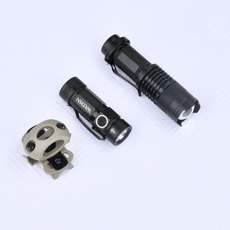 Lampe tactique casque LED fit FAST rail 20mm pêche nocturne éclairage puissant airsoft